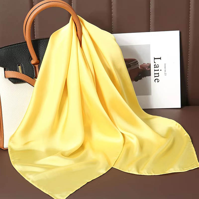 الفاخرة بلون الحرير وشاح مربع  - مراجعة Scarf Silk Square وسعره