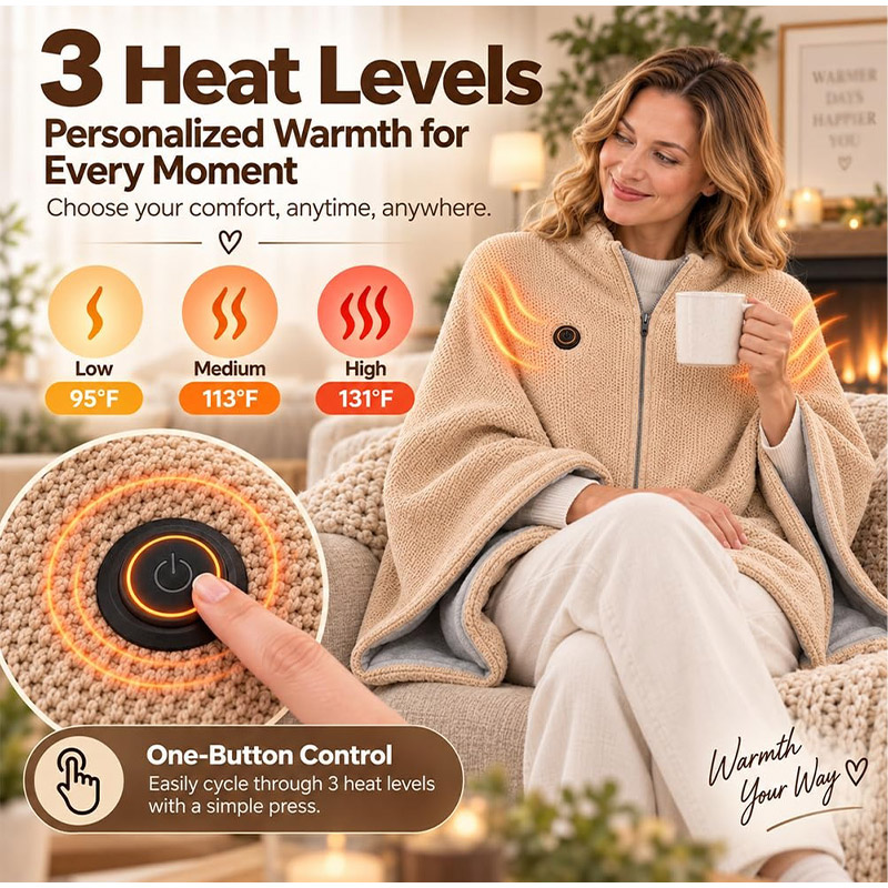شال دافئ جديد للخريف والشتاء،  - مراجعة Woven Scarf Blanket وسعره